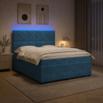 Led kastivoodiga madrats led-ribadega sinine 200 x 200 cm samet