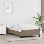 Voodiraam ilma madratsita taupe 100x200 cm kangas