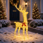 3d j&otilde;ulup&otilde;der loviisa 140 led-i soe valge 70 x 26 x 128 cm