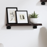 Seinariiul, tumepruun, 40x10x2 cm, t&ouml;&ouml;deldud tammepuit