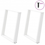 S&ouml;&ouml;gilaua jalad u-kujulised, 2 tk, valged, 70 x (72&ndash;73) cm, teras