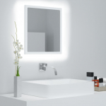 Led vannitoa peeglikapp, valge, 40 x 8,5 x 37 cm, akr&uuml;&uuml;l