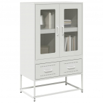 K&otilde;rge kapp, valge, 68 x 39 x 111,5 cm, teras