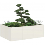 Taimekast valge 120x80x40 cm, teras