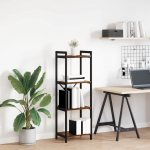 Raamatukapp suitsutatud tamm 40 x 30 x 118 cm tehispuit