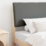 Polsterdatud voodiots tumehall 100 cm tahke m&auml;nd