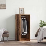 Garderoobikapp riiuliga vana puit 41 x 48 x 102 cm tehispuit