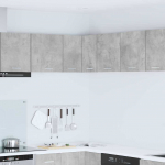 Seinakapp riga betoonhall ja valge 57 x 57 x 40 cm tehispuit