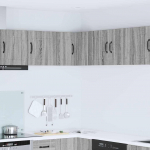 Seinakapp k&ouml;&ouml;ki riiuliga hall sonoma 57 x 57 x 40 cm tehispuit