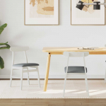 S&ouml;&ouml;gitool 2 pcs valge ja hall massiivne puu