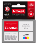 Activejet AC-546NX Printer Ink for Canon, Replacement Canon CL-546XL; Supreme; 15 ml; colour, cyan, magenta, yellow