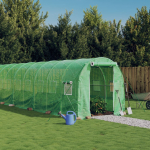 Kasvuhoone terasraamiga, roheline, 16 m&sup2;, 8x2x2 m