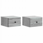 Seinale kinnitatav &ouml;&ouml;tis 2 pcs hall sonoma 34,5 x 33 x 20 cm
