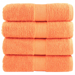 Premium-klassi pesur&auml;tikud solund 4 tk oranžid 30 x 30 cm 600 g/m&sup2;