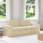 Diivan cream 222 x 80 x 82 cm kangas