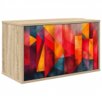 Seinale paigaldatav tv kapp heesch 69 x 33 x 40 cm sonoma tamm