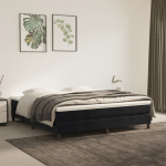Vedrumadratsi voodiraam, must, 180x200 cm, samet