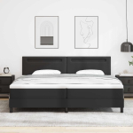 Karbi vedrumadrats led-ribadega must 200 x 200 cm kunstnahk