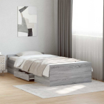 Voodiraam ladustamisega hall sonoma 80 x 200 cm tehispuit