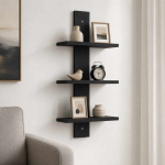 Seinariiul must tamm 30 x 13.5 x 64.5 cm kunstpuit