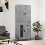 K&otilde;rge kapp, betoonhall, 69,5 x 34 x 180 cm,tehispuit