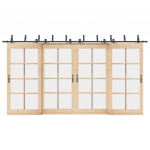 Liugukse tarvikute komplekt 427 cm terasest, must
