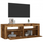 &Ouml;&ouml;kapid 2 tk led-idega old wood 60x35x40 cm