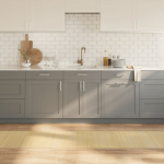 Vaip, ristk&uuml;likukujuline, naturaalne hele, 60 x 300 cm, bambus