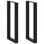 Baarilaua jalad, u-kujulised, 2 tk, mustad, 50 x (100-101) cm, teras