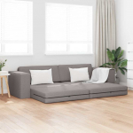 Diivanvoodi pruunikashall 245 x 78 x 77 cm samet