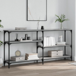 Konsoollaud, hall sonoma tamm, 160x29x75 cm, tehispuit