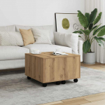 Kohvilaud, k&auml;sit&ouml;&ouml;tamm, 60x60x38 cm, tehispuit