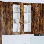 Seinakapp riga suitsetatud tamm 80 x 31 x 100 cm tehispuit