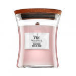 Aroomik&uuml;&uuml;nal Woodwick Rosewood puidust s&uuml;damikuga 85 g