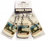 Yankee Candle Car Jar Bonus Pack Clean Cotton 3 tk komplekt