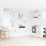 K&ouml;&ouml;gikapp uksega lucca kergelt l&auml;ikiv valge 80 x 46 x 81,5 cm