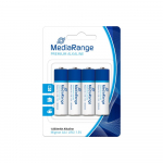 BATTERY ALKALINE AA 1.5V/4PCS MRBAT104 MEDIARANGE - 4260283111633