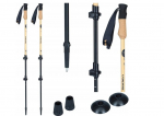 Viking Bamboo Pro Trekking Poles Brown 65-135