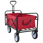 Kokkuvolditav k&auml;si trolley punane 94 x 53 x 99 cm