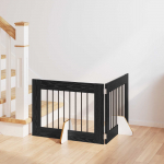 Koerav&auml;rav koos aluspuudega 2 pcs must tamm 80 x 60 cm