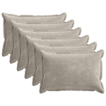 Diivanipadi 6 pcs houten helehall 40 x 60 cm &scaron;en&uuml;&uuml;lfabric