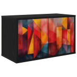 Seinale paigaldatav tv kapp heesch 69 x 33 x 40 cm must tamm