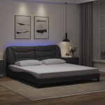 Voodiraam led-iga ilma madratsita hvar, hall, 180 x 200 cm