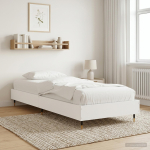 Voodi raam valge 80 x 200 cm tehispuit