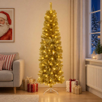 Kunstlik &otilde;huke j&otilde;ulukuusk 180 cm 300 led-i soe valge