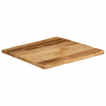 Lauaplaat naturaalse servaga 40x40x2,5 cm t&ouml;&ouml;tlemata mangopuit