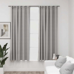 Pimendavad kardinad konksudega, 2 tk hall 140 x 175 cm