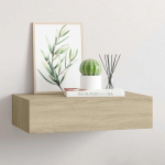 Sahtliga seinariiul, tamm 40x23,5x10 cm mdf