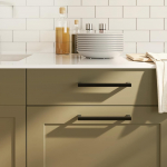 Kapi k&auml;epidemed 5 tk, must, 192 mm, roostevaba teras