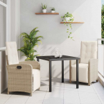 Aia s&ouml;&ouml;gilaudade komplekt 3 pcs beež pol&uuml;rotang